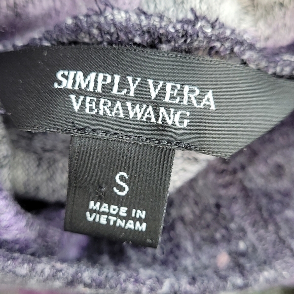 Simply Vera Vera Wang Tunic chiffon Trim mock neck Small - Picture 6 of 8